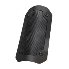 Onyx Series Exhaust Heat Shield 4 in. x 8 in. Semi-Flexible Double Black