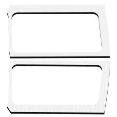 Wrangler JL 2-Door - White Original Finish Rear Side Window Only